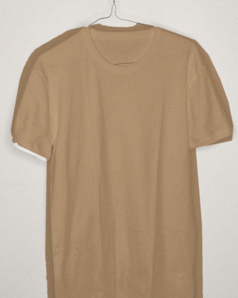 Tan pocket tee, as found