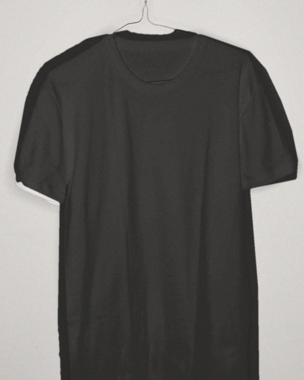 Washed black boxy crew, as found